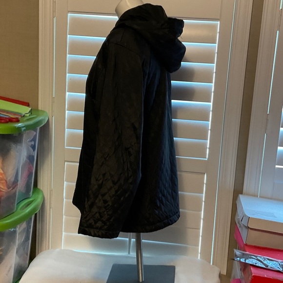 Jones New York Black Hooded Puffer Jacket - Picture 5 of 8